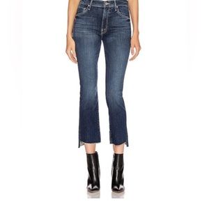 Mother Jean size 26 the insider crop step Frey wash love on the edge